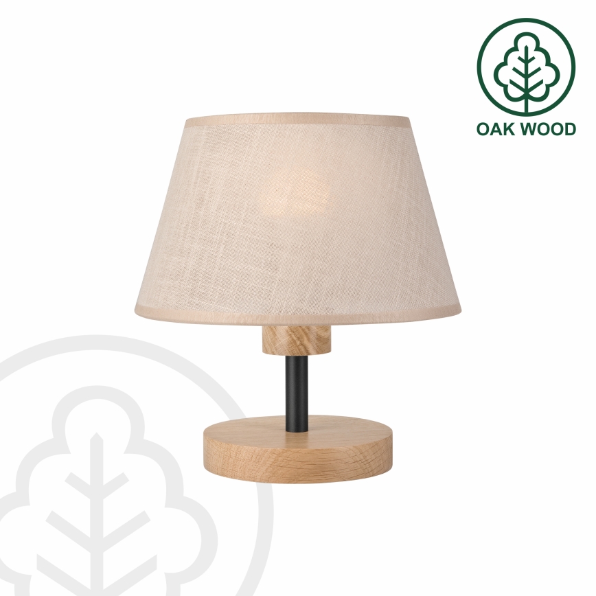 Brilagi - Tischleuchte ANTHONY 1xE27/60W/230V Eiche/beige