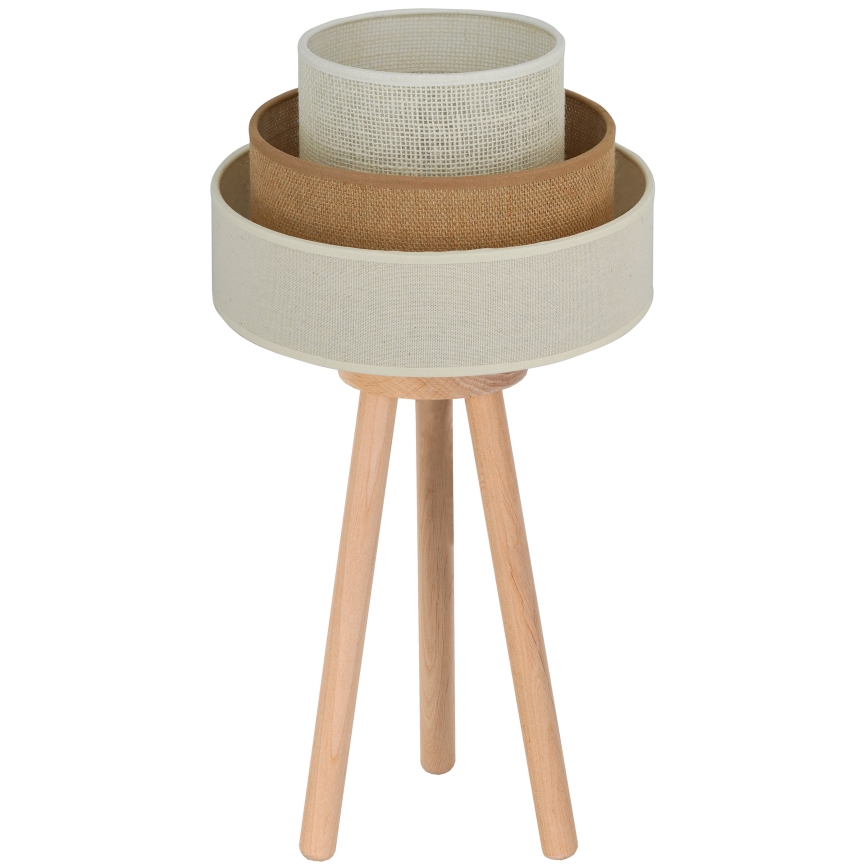 Brilagi - Tischleuchte DENVER LUNETA 1xE27/15W/230V beige/braun/cremefarben