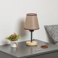 Brilagi - Tischleuchte NUBILA WOOD 1xE27/25W/230V Eiche/braun