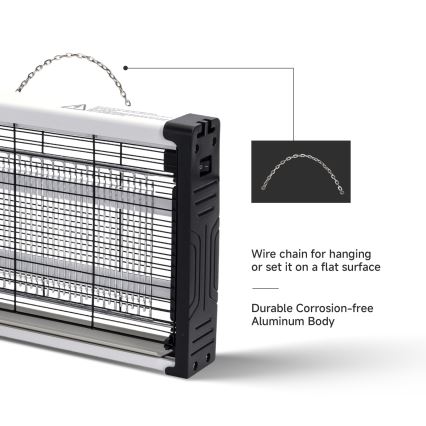 Brilagi - Trappola elettrica per insetti 2xUV/15W/230V 80 m2
