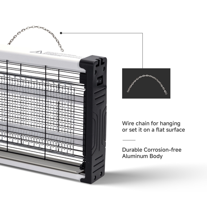 Brilagi - Trappola elettrica per insetti 2xUV/15W/230V 80 m2
