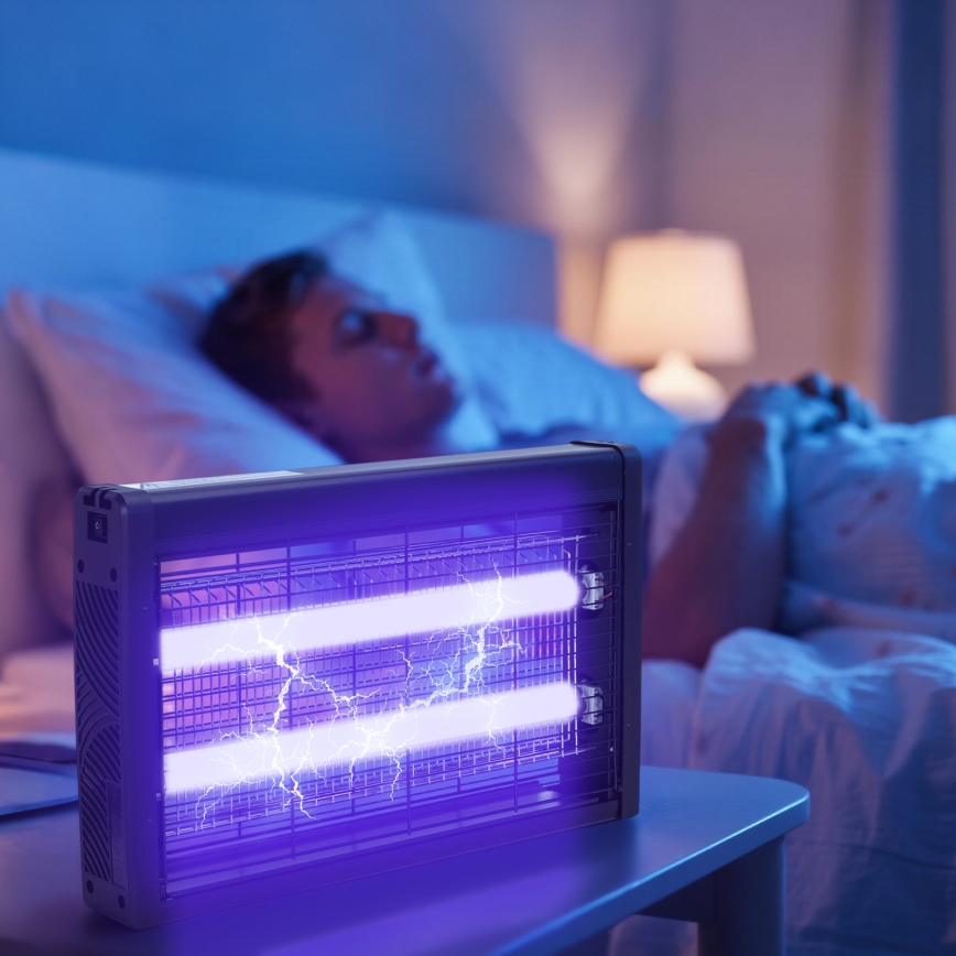 Brilagi - Trappola elettrica per insetti 2xUV/18W/230V, copre 100 m2