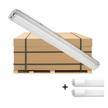 Brilagi - Tube fluorescent industriel LED OPTIMA T8 2xG13/18W/230V 4000K IP65 128 cm - palette 110 pcs
