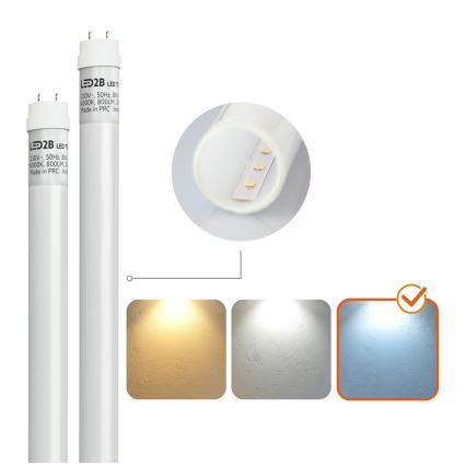 Brilagi - Tube fluorescent industriel OPTIMA T8 2xG13/18W/230V 6500K IP65 128 cm