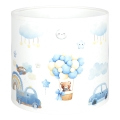 Brilagi - Universal-Lampenschirm BOBO E27 Ø 15 cm weiß/blau/Bärchen