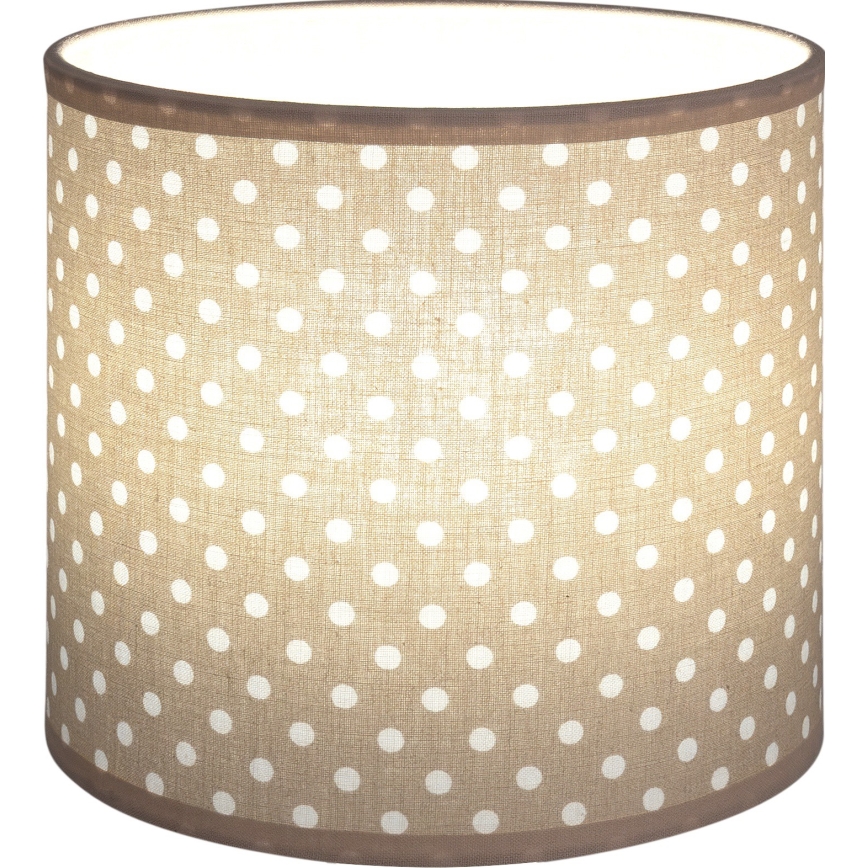 Brilagi - Universeller Lampenschirm BOBO E27 Ø 15 cm beige/mit Punkten