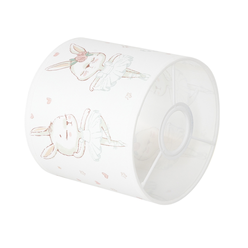 Brilagi - Universeller Lampenschirm BOBO E27 Ø 15 cm weiß/mit Häschen