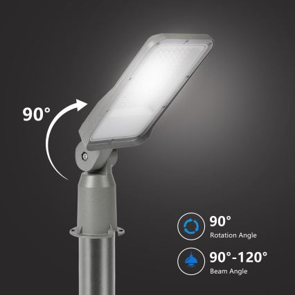 Brilagi - LED-Straßenleuchte für den Außenbereich mit Gelenk URBANLIGHT LED/50W/230V grau IP65