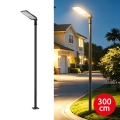 Brilagi - URBANLIGHT LED-Straßenleuchte für den Außenbereich mit 3 m Mast und Gelenk, LED/100W/230V, schwarz, IP65
