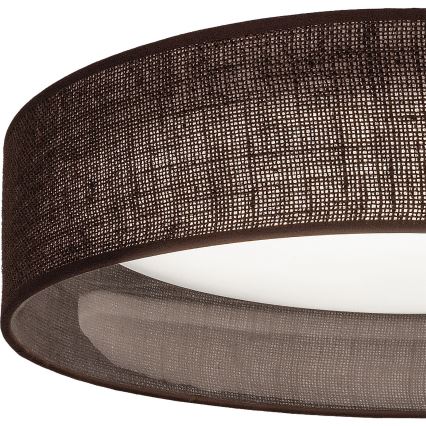 Brilagi - Plafonnier LED dimmable VELVET SMARTIX LED/36W/230V 3000-6000K Ø 55 cm marron Wi-Fi Tuya Beacon + télécommande