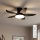 Brilagi - Ventilateur de plafond dimmable LED/32W/230V Ø 95 cm noir + télécommande