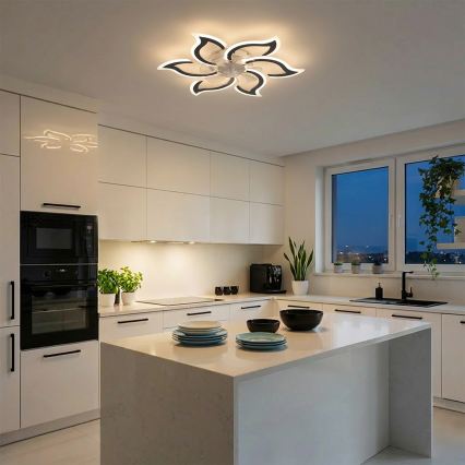 Brilagi - ventilateur de plafond LED dimmable, 34W/230V, 3000-6500K, Ø 83 cm, noir + télécommande