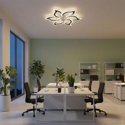 Brilagi - ventilateur de plafond LED dimmable, 34W/230V, 3000-6500K, Ø 83 cm, noir + télécommande
