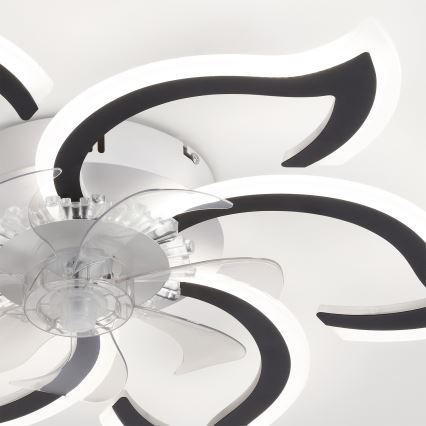 Brilagi - ventilateur de plafond LED dimmable, 34W/230V, 3000-6500K, Ø 83 cm, noir + télécommande