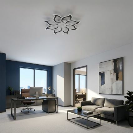 Brilagi - Ventilateur de plafond LED dimmable LED/44W/230V 3000-6500K Ø 90 cm noir + télécommande