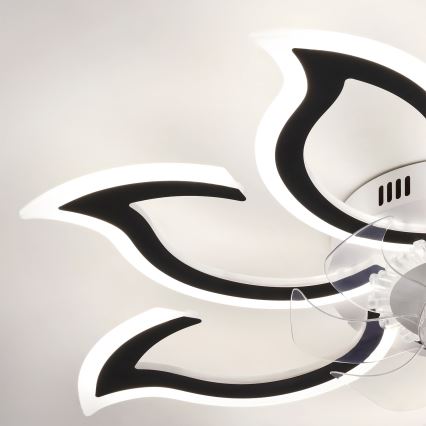Brilagi - Ventilateur de plafond LED dimmable LED/44W/230V 3000-6500K Ø 90 cm noir + télécommande