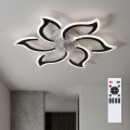 Brilagi - ventilateur de plafond LED dimmable, 34W/230V, 3000-6500K, Ø 83 cm, noir + télécommande