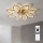 Brilagi - Ventilateur de plafond LED dimmable 43W/230V Ø 90 cm, doré + télécommande