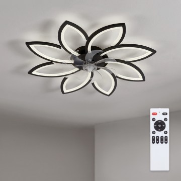 Brilagi - Ventilateur de plafond LED dimmable LED/43W/230V 3000-6500K Ø 90 cm noir + télécommande