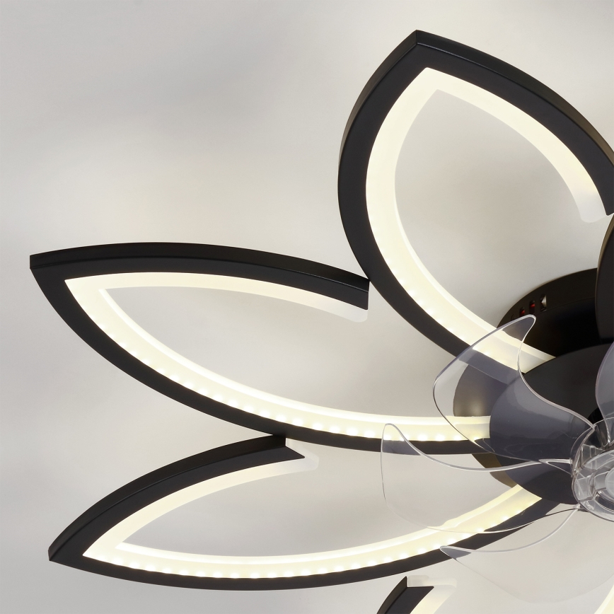 Brilagi - Ventilateur de plafond LED dimmable LED/43W/230V 3000-6500K Ø 90 cm noir + télécommande