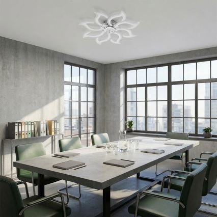 Brilagi - Ventilatore da soffitto LED dimmerabile LED/44W/230V Ø 90 cm bianco + telecomando