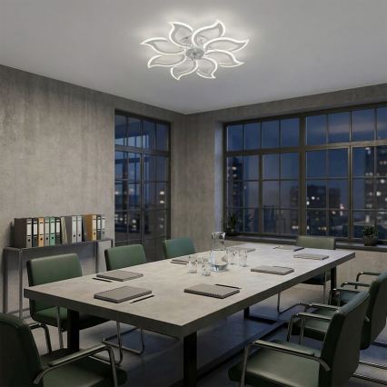 Brilagi - Ventilatore da soffitto LED dimmerabile LED/44W/230V Ø 90 cm bianco + telecomando