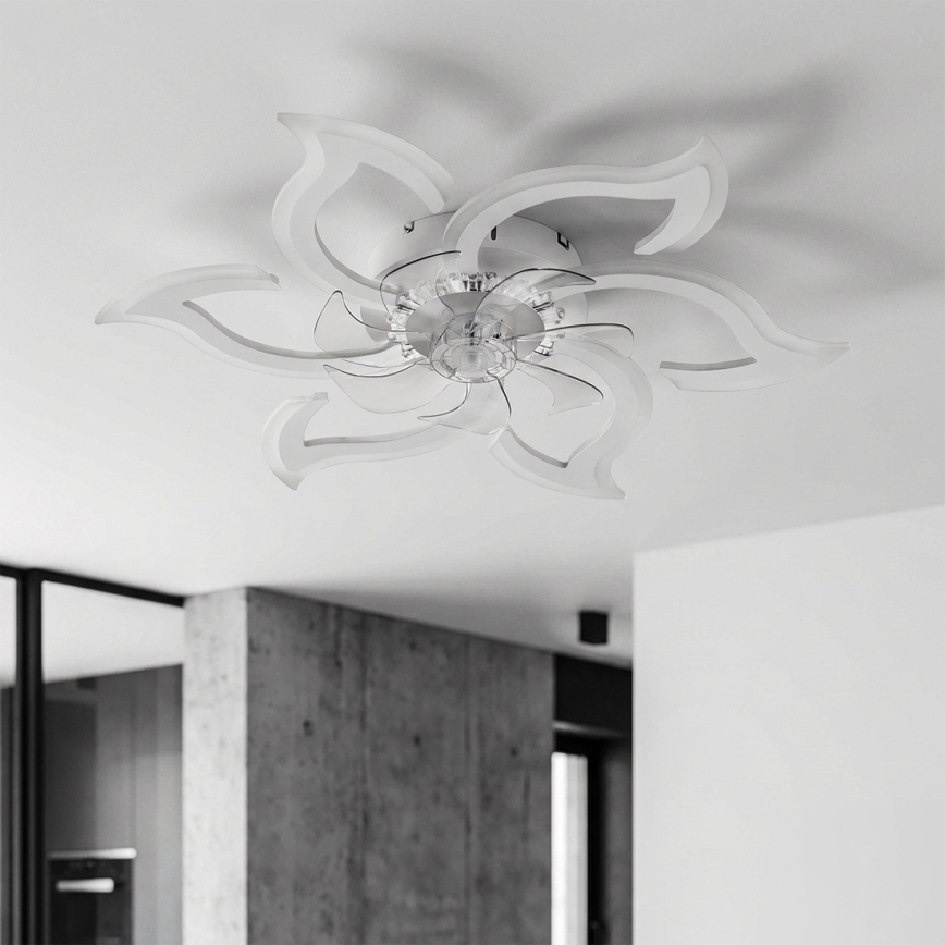 Brilagi - Ventilatore da soffitto dimmerabile a LED/34W/230V 3000-6500K Ø 83 cm bianco + telecomando