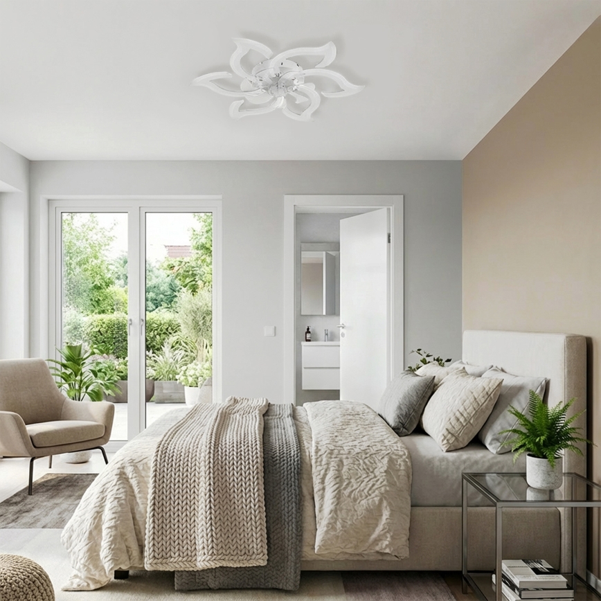 Brilagi - Ventilatore da soffitto dimmerabile a LED/34W/230V 3000-6500K Ø 83 cm bianco + telecomando