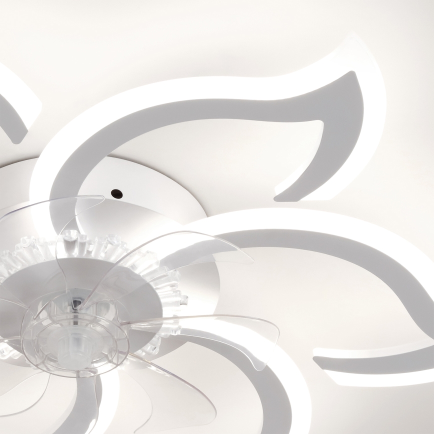 Brilagi - Ventilatore da soffitto dimmerabile a LED/34W/230V 3000-6500K Ø 83 cm bianco + telecomando