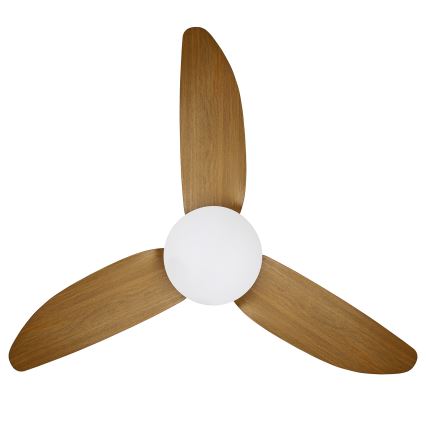 Brilagi - Ventilatore da soffitto dimmerabile a LED LED/30W/230V 3000-6500K nero/marrone + telecomando