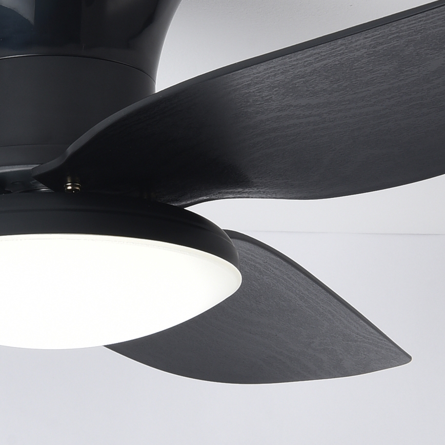 Brilagi - Ventilatore da soffitto dimmerabile a LED LED/30W/230V 3000-6500K nero + telecomando