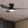 Brilagi - Ventilatore da soffitto dimmerabile a LED LED/30W/230V 3000-6500K nero + telecomando