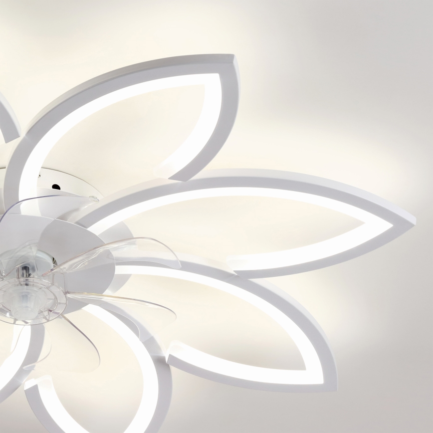 Brilagi - Ventilatore da soffitto dimmerabile a LED 43W/230V Ø 90 cm bianco + telecomando