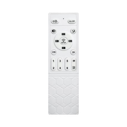 Brilagi - Ventilatore da soffitto LED dimmerabile 34W/230V 3000-6500K Ø 132 cm bianco/marrone + telecomando