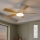 Brilagi - Ventilatore da soffitto LED dimmerabile 34W/230V 3000-6500K Ø 132 cm bianco/marrone + telecomando