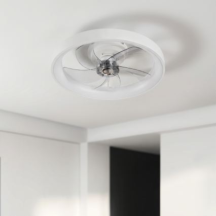 Brilagi - Ventilatore da soffitto dimmerabile LED/34W/230V diam. 50 cm bianco + telecomando