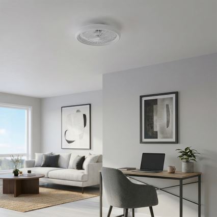 Brilagi - Ventilatore da soffitto LED dimmerabile 40W/230V 3000-6500K Ø 48 cm bianco + telecomando