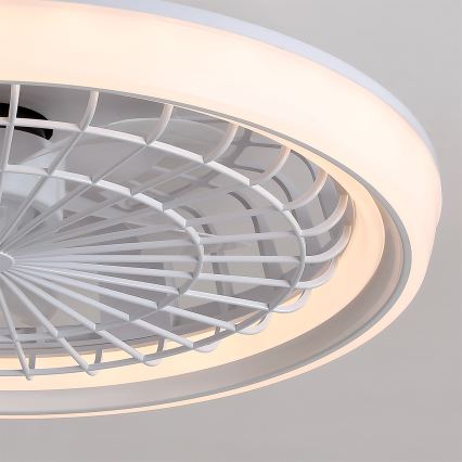 Brilagi - Ventilatore da soffitto LED dimmerabile 40W/230V 3000-6500K Ø 48 cm bianco + telecomando