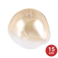 Brilagi - Verre de rechange pour lustre, applique murale et plafonnier VULCANO G9, Ø 15 cm, fumé beige