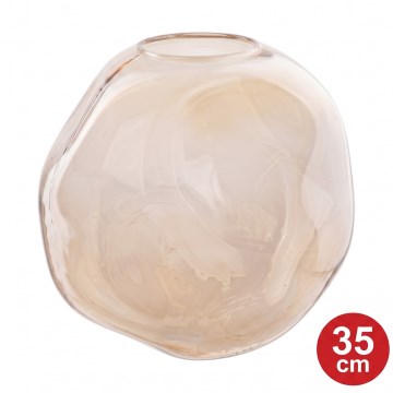 Brilagi - Verre de remplacement pour lustre, applique murale et plafonnier VULCANO G9 Ø 35 cm beige fumé