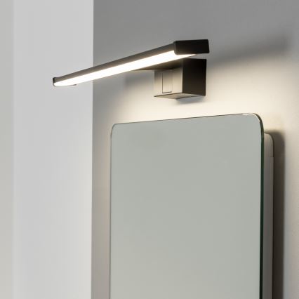 Brilagi - VESTRA Specchio da bagno con luce LED 3 in 1, 12 W, 230 V, 60 cm, IP44, nero
