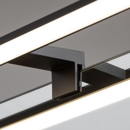 Brilagi - VESTRA Specchio da bagno con luce LED 3 in 1, 12 W, 230 V, 60 cm, IP44, nero
