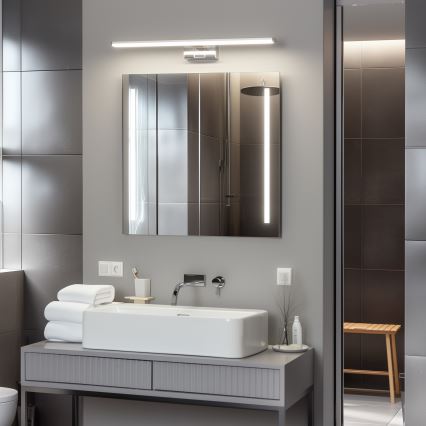 Brilagi - VESTRA Specchio da bagno con luce LED 3 in 1 LED/12W/230V 60 cm IP44 Cromo lucido