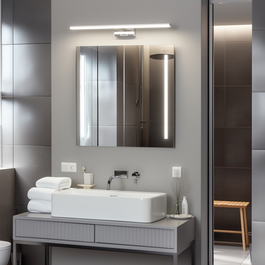 Brilagi - VESTRA Specchio da bagno con luce LED 3 in 1 LED/12W/230V 60 cm IP44 Cromo lucido