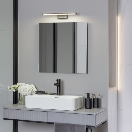 Brilagi - Specchio da bagno con luce LED 3 in 1 VESTRA, 8 W/230 V, 40 cm, IP44, nero