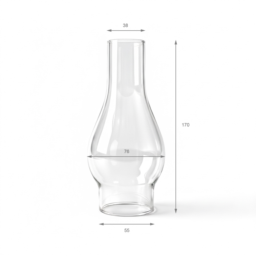 Brilagi - Vetro di ricambio per lampada a petrolio MERLIN