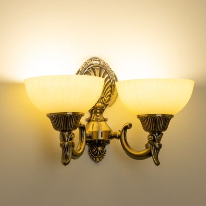 BRILAGI - Vetro di ricambio per lampada da parete CLASSIC E14 Ø 16 cm beige