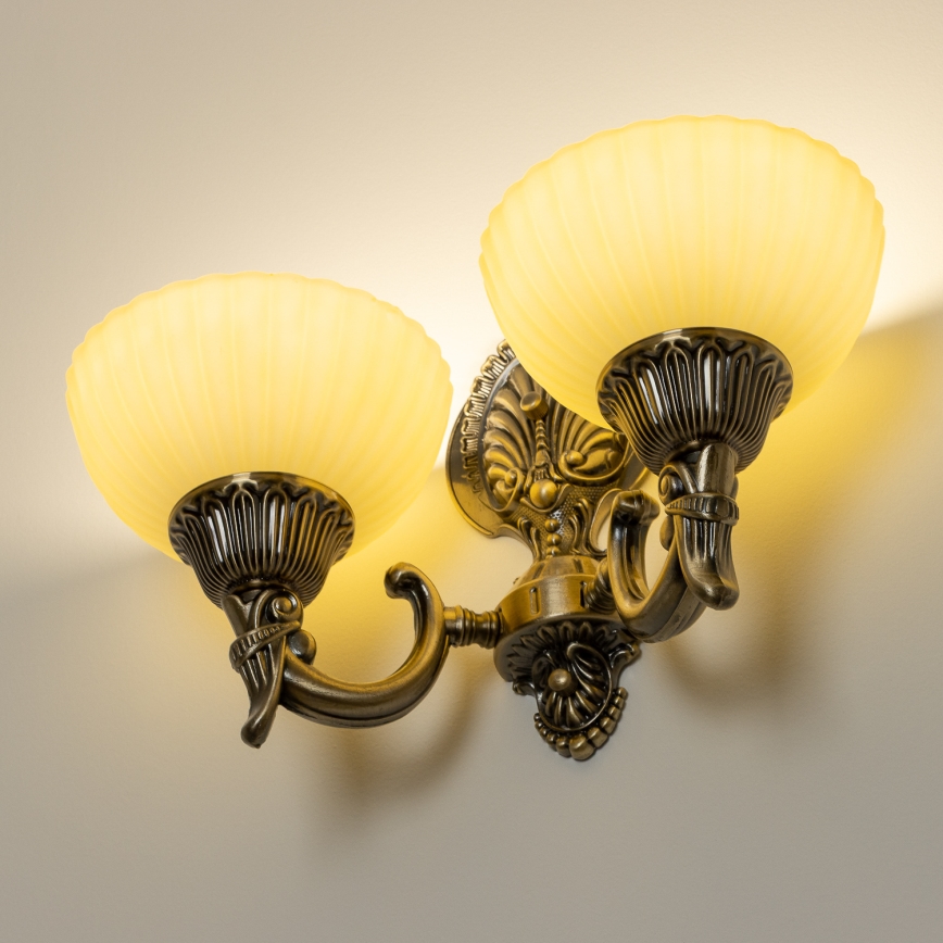 BRILAGI - Vetro di ricambio per lampada da parete CLASSIC E14 Ø 16 cm beige