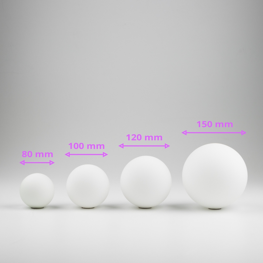 Brilagi - Vetro di ricambio per lampadario, applique e lampada MISTEL, MILLA diametro 10 cm bianco