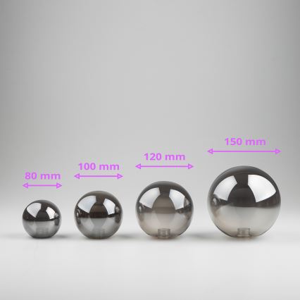 Brilagi - Vetro di ricambio per lampadario, applique e lampada MISTEL, MILLA diametro 15 cm fumé